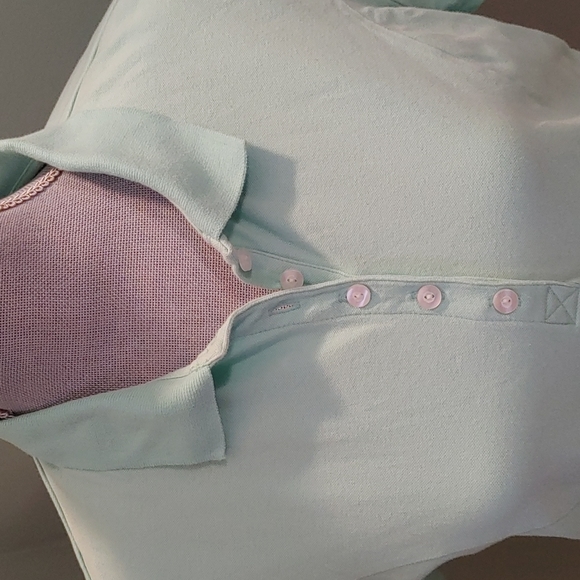 Riders by Lee Mint Green Golf Shirt Size Large - Picture 3 of 6